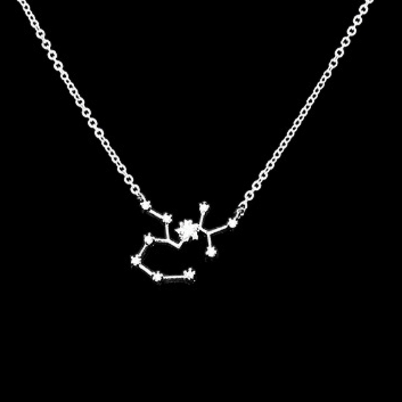 SAGITTARIUS Silver Dipped CZ Zodiac Necklace Constellation Star Sign Pendant - Picture 3 of 4